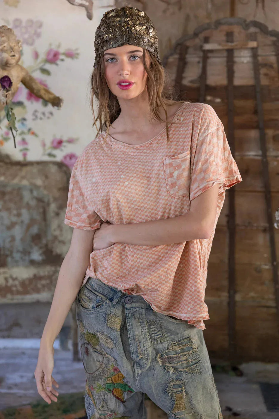 Magnolia Pearl Piecewise Pocket Tee TOP 2405-TABBY-OS - Stay Wild Collective  Shirts & Tops