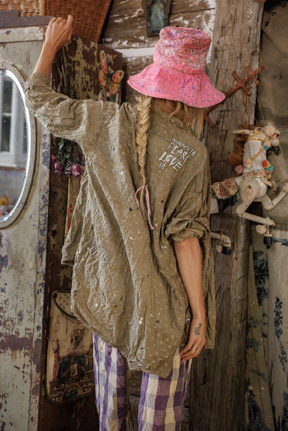 Magnolia Pearl Printed Adison Workshirt TOP 1419-EMBGL-OS - Stay Wild Collective  Shirts & Tops