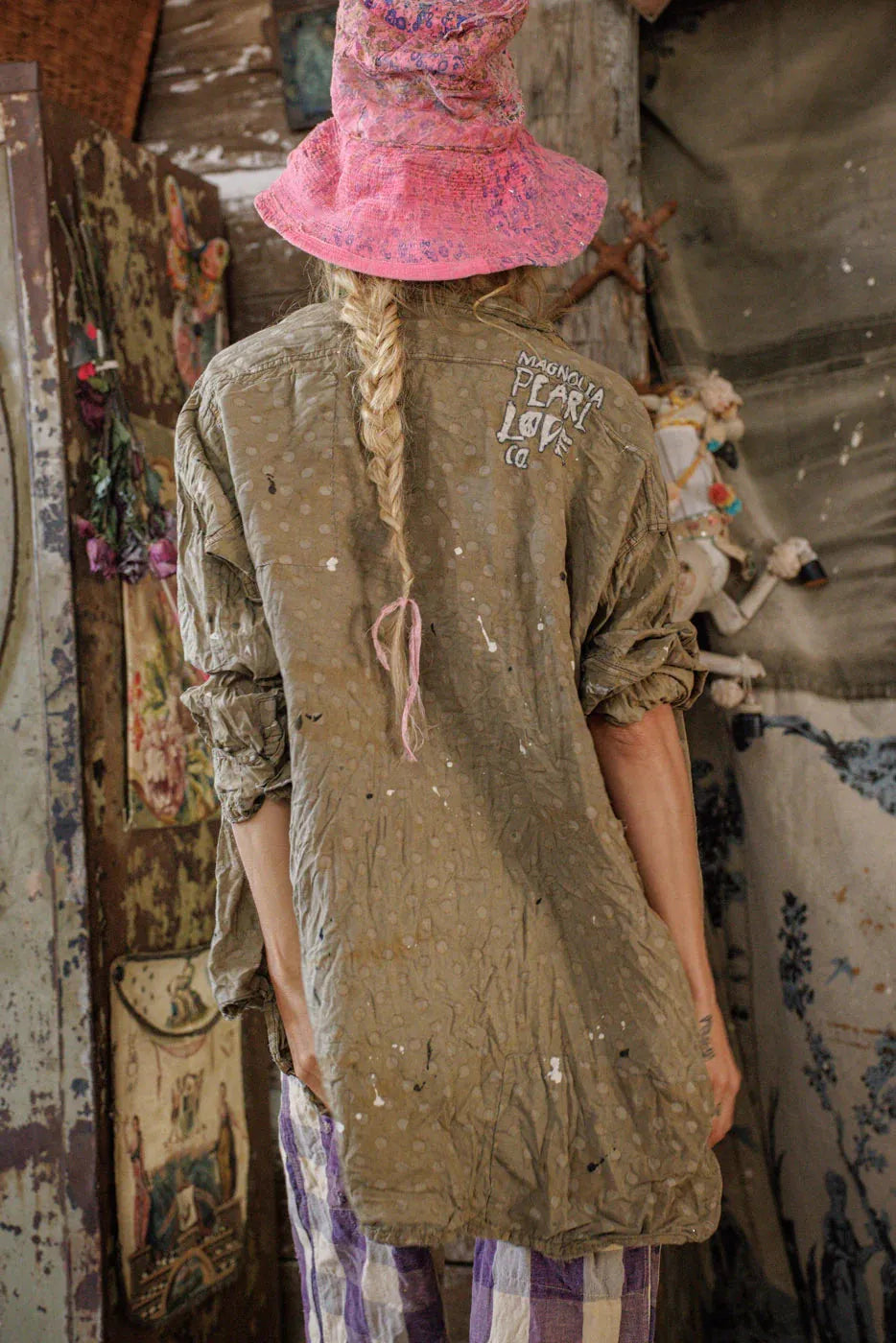 Magnolia Pearl Printed Adison Workshirt TOP 1419-EMBGL-OS - Stay Wild Collective  Shirts & Tops