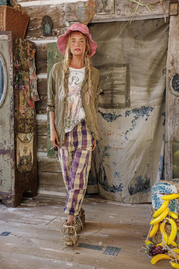Magnolia Pearl Printed Adison Workshirt TOP 1419-EMBGL-OS - Stay Wild Collective  Shirts & Tops