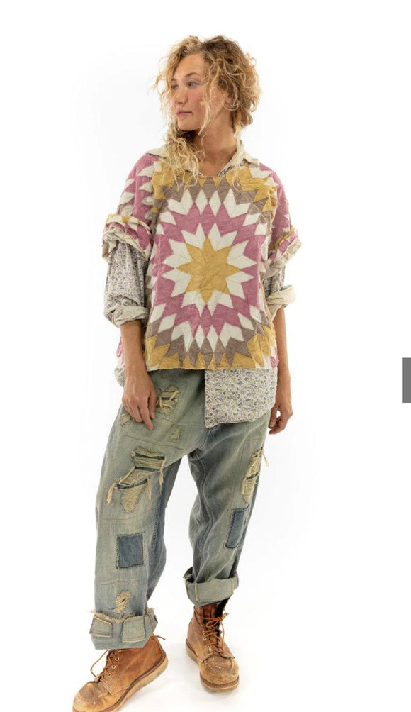 Magnolia Pearl Quiltwork Matilda Top 1070-ECHO-OS - Stay Wild Collective  