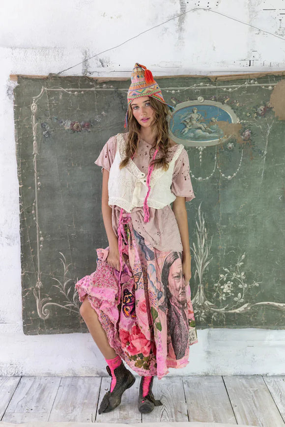 Magnolia Pearl Patchwork Sascha Wrap Skirt 