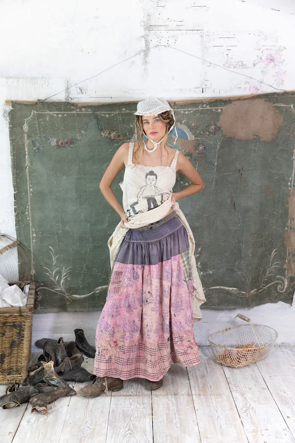MAGNOLIA PEARL PATCHWORK FRIENDSHIP SKIRT 