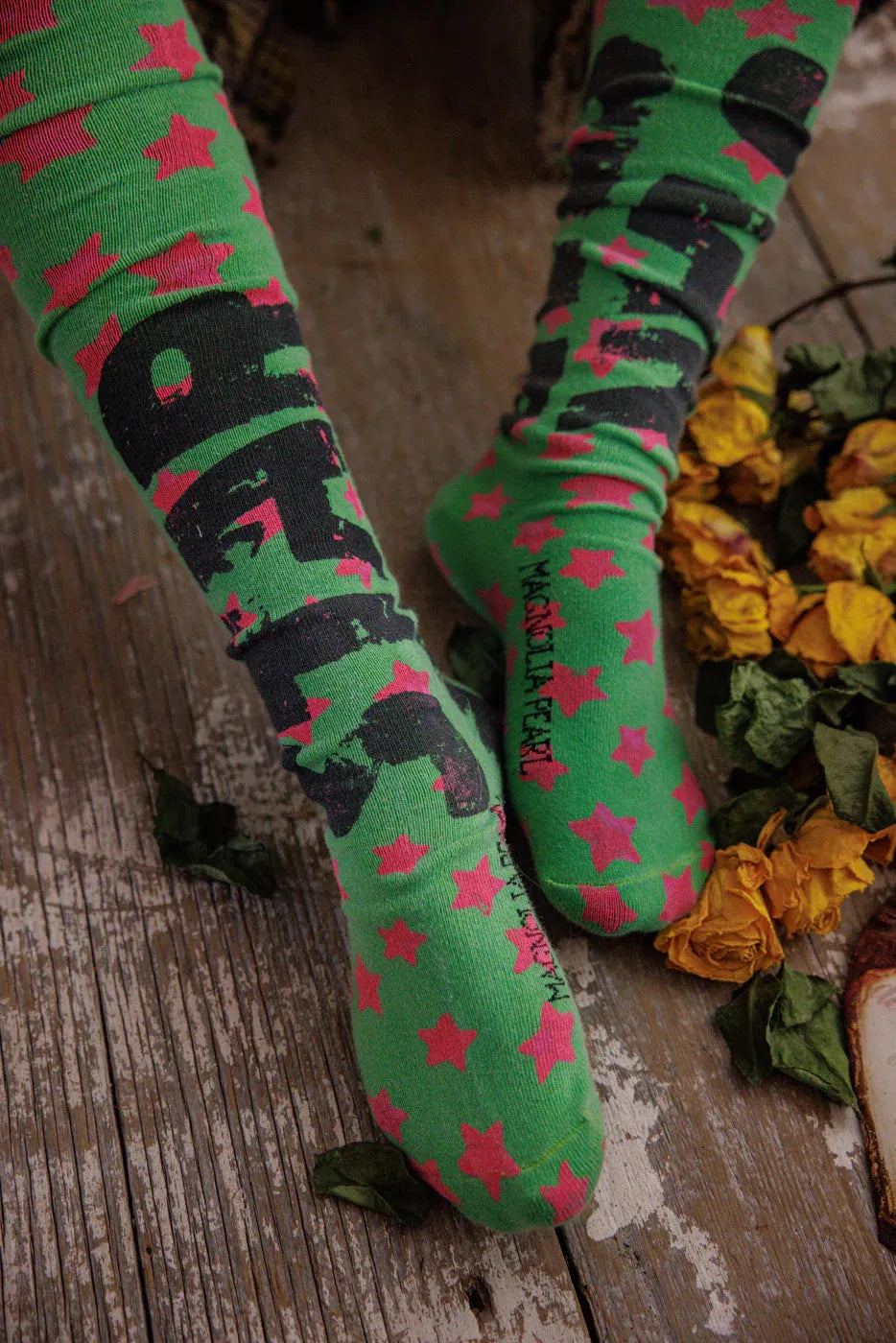 Magnolia Pearl Star OTK Socks 168-OOTW-OS - Stay Wild Collective  Socks