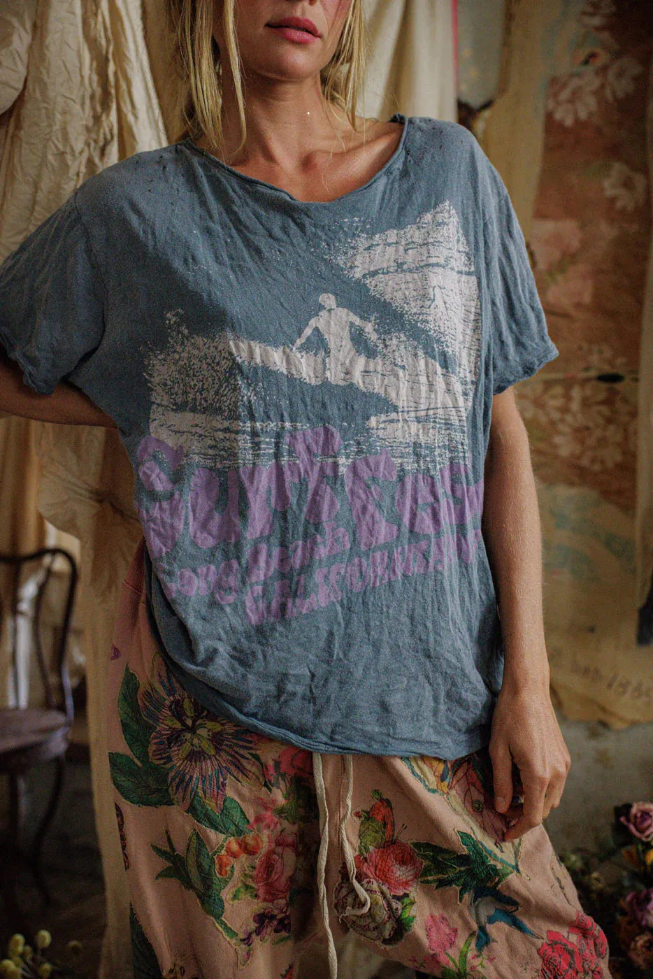 Magnolia Pearl Surf Fest Tee TOP 1082-OZYRN-OS - Stay Wild Collective  Shirts & Tops