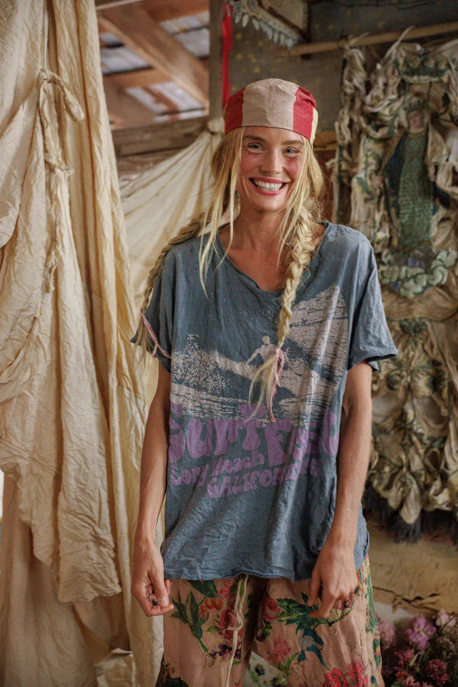 Magnolia Pearl Surf Fest Tee TOP 1082-OZYRN-OS - Stay Wild Collective  Shirts & Tops