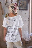 Magnolia Pearl  Love Amor Tee - Top 1944 Purple True - Stay Wild Collective  T shirt