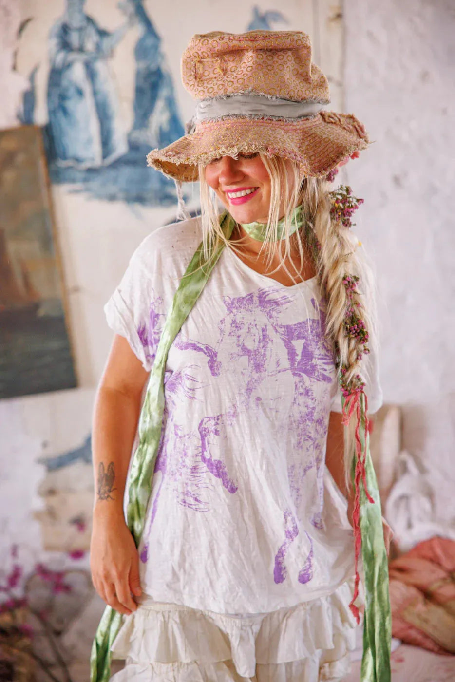 Magnolia Pearl Texas Cowboy Boyfriend Tee TOP 2387-CARSL-OS - Stay Wild Collective  t shirt