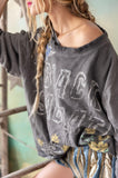 Magnolia Pearl Black Sabbath After Forever Hermosa Sweatshirt TOP 2281-OZZY-OS - Stay Wild Collective  Tops