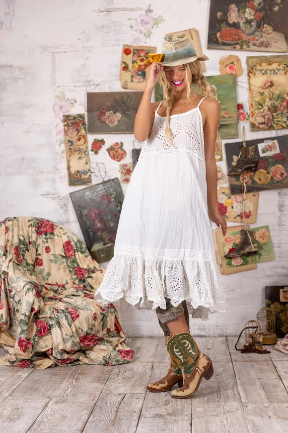 MAGNOLIA PEARL
EYELET LULA TANK DRESS - DRESS 1177 - Stay Wild Collective  dress