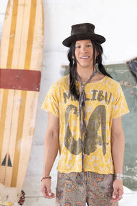 BLOCKPRINT MALIBU CA Tee - TOP 1761MAGNOLIA PEARL - Stay Wild Collective  t shirt