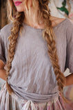 Magnolia Pearl Boyfriend Tee TOP 1031-MOSGR-OS - Stay Wild Collective  t shirt