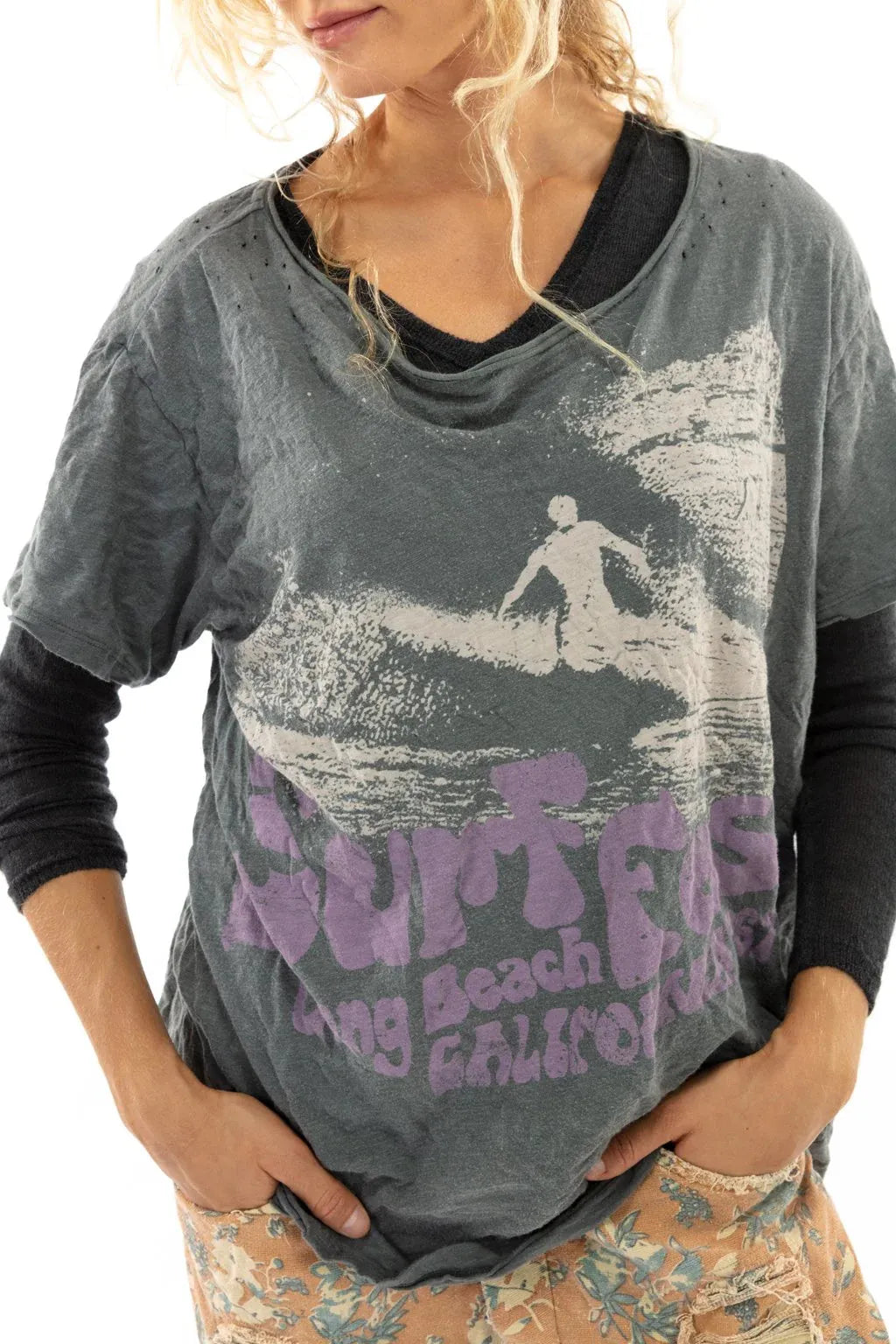 Magnolia pearl MP Surf Fest Tee - Ozzy Rain 1082 - Stay Wild Collective  t shirt