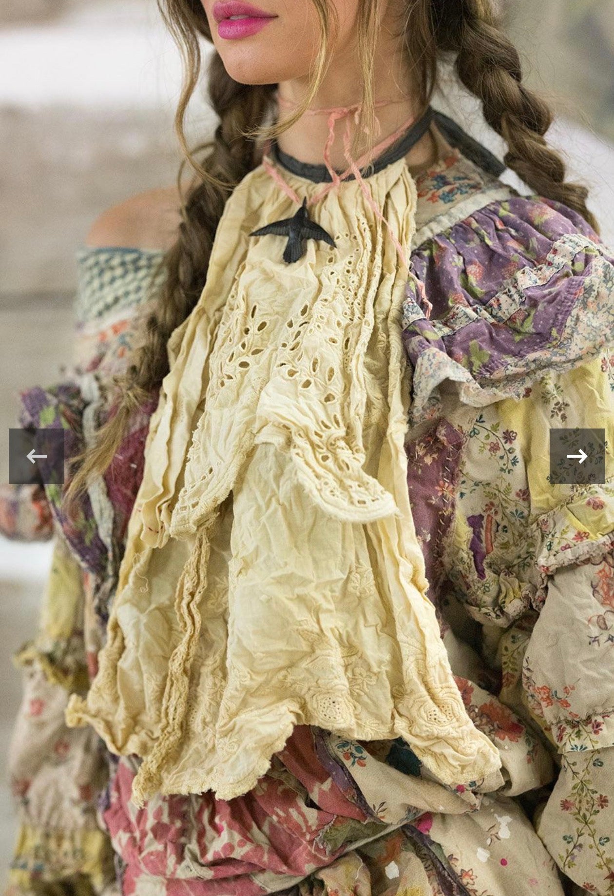   Magnolia pearl eyelet Sinclair jabot  083 moon - Stay Wild Collective  