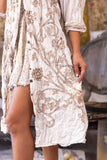 Magnolia Pearl Leola Embroidered Smock Coat 