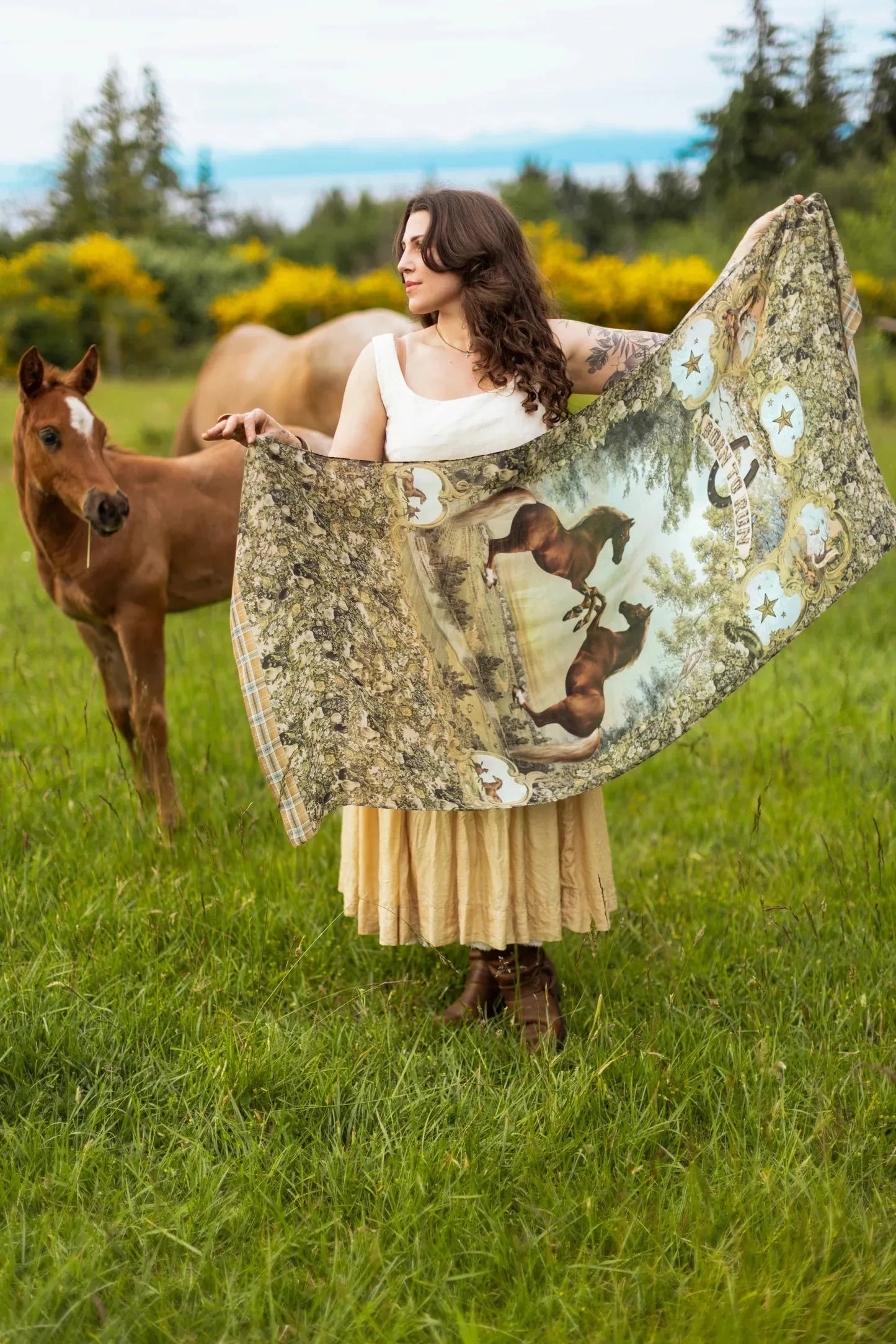 Market Of Stars Born To Run Scarf - Stay Wild Collective  bag