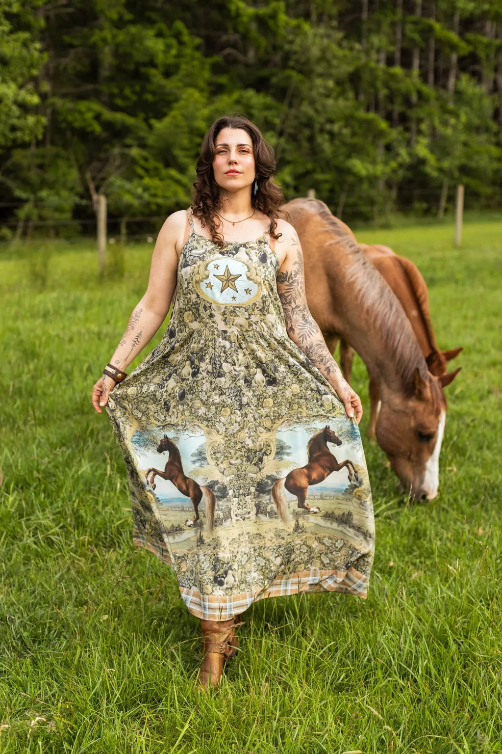 Market Of Stars Born to Run Maxi Slip Dress - Stay Wild Collective  Dress