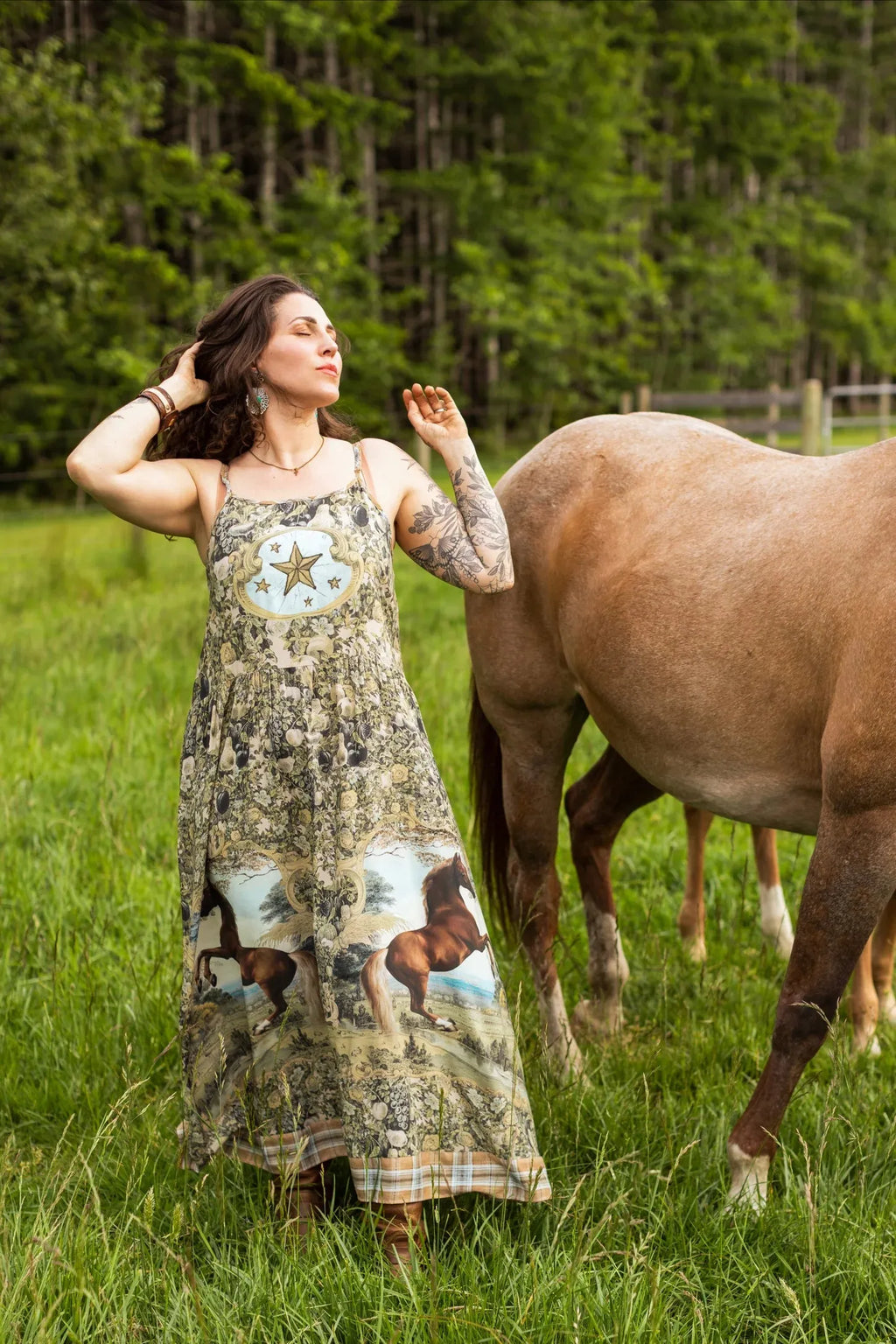 Market Of Stars Born to Run Maxi Slip Dress - Stay Wild Collective  Dress
