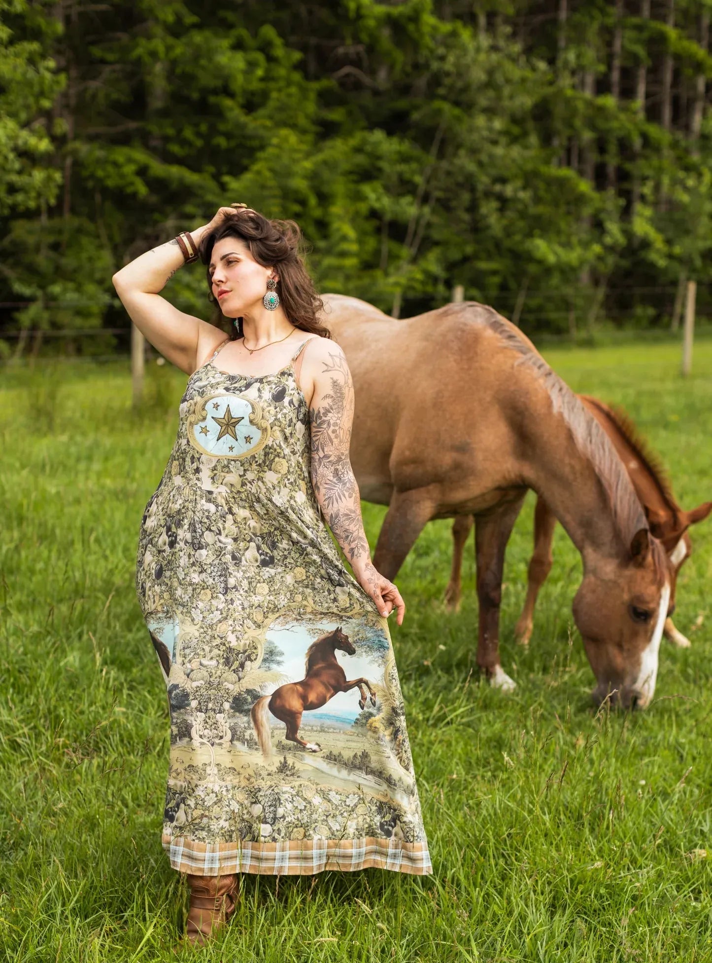 Market Of Stars Born to Run Maxi Slip Dress - Stay Wild Collective  Dress