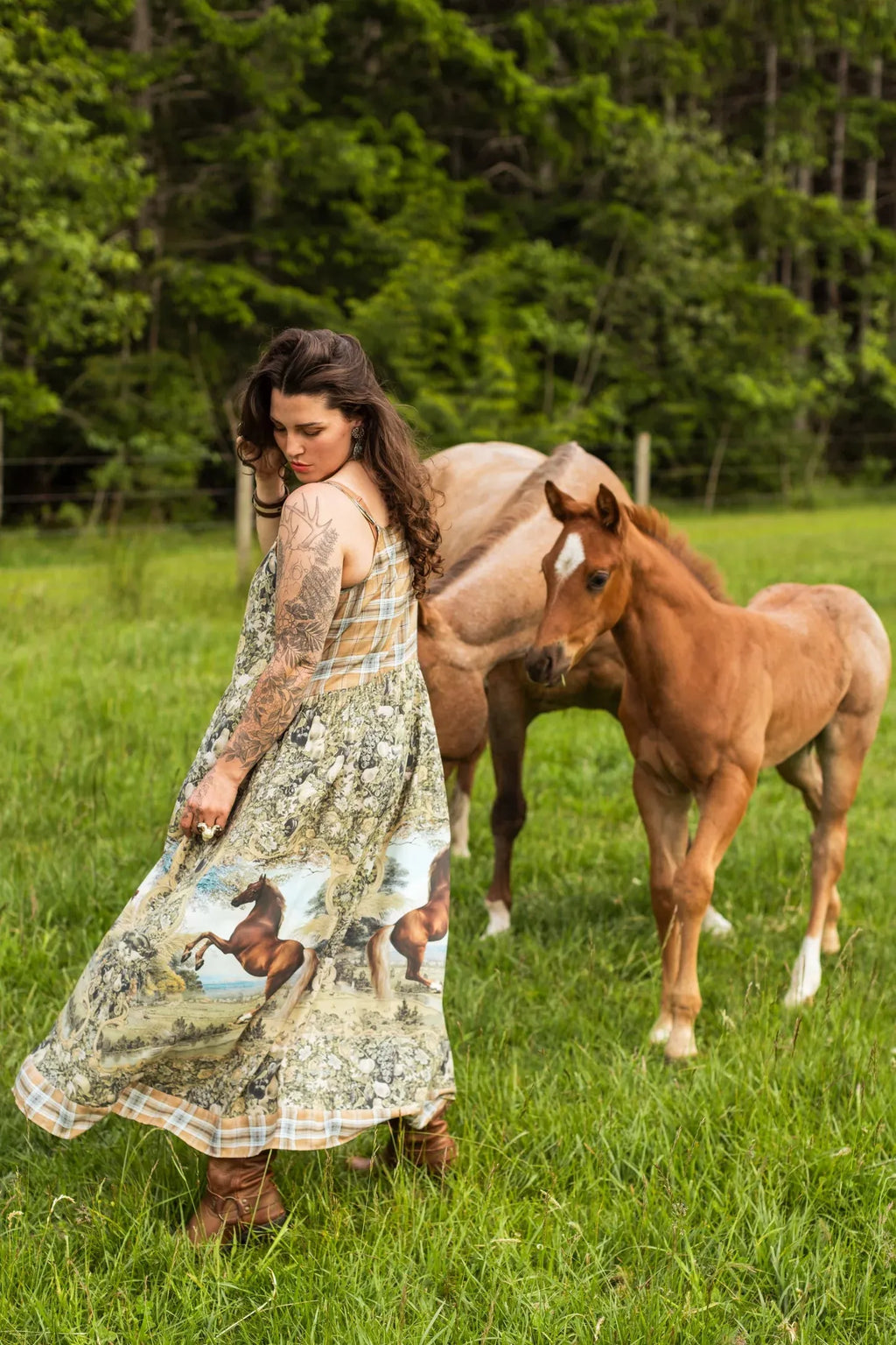Market Of Stars Born to Run Maxi Slip Dress - Stay Wild Collective  Dress