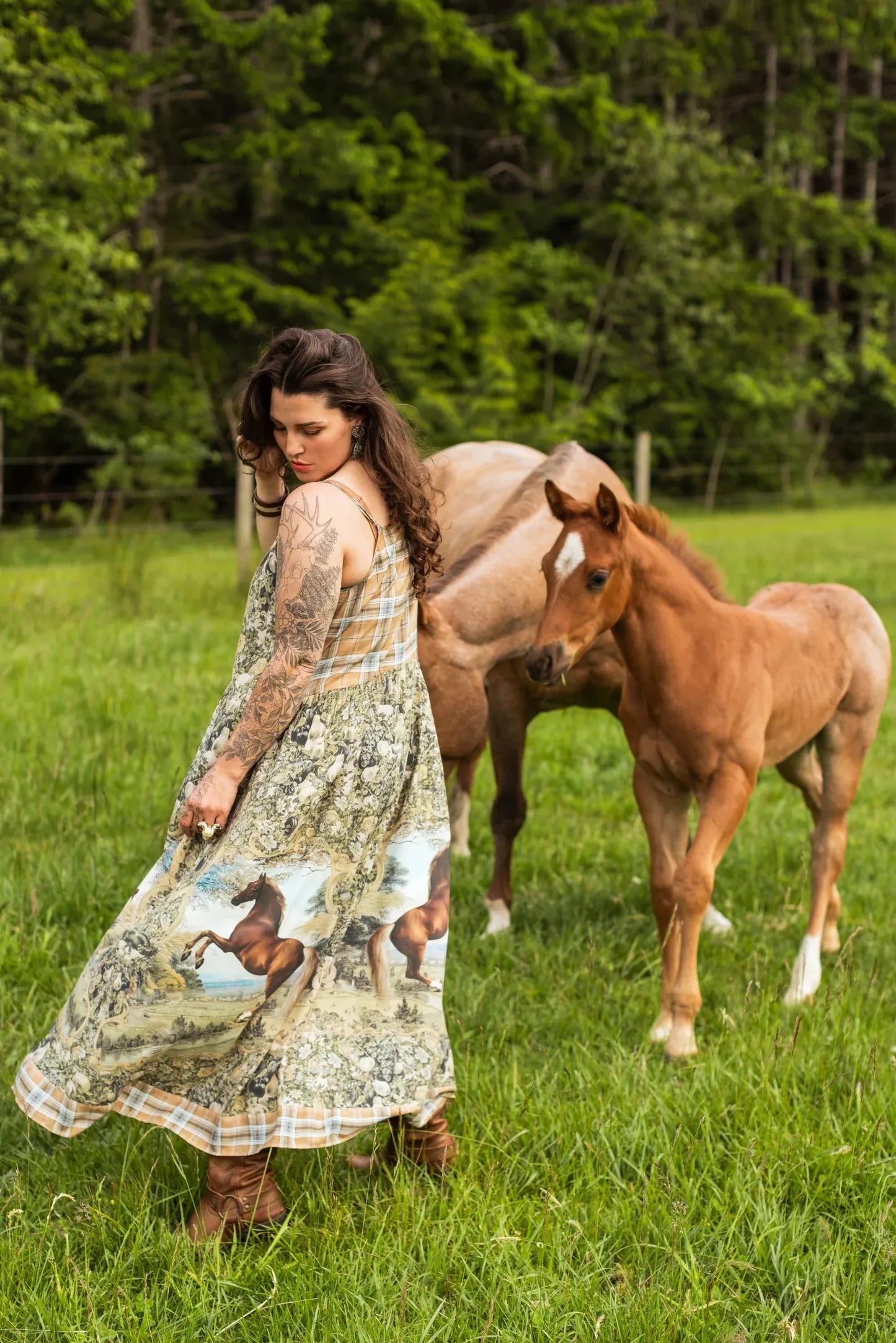 Market Of Stars Born to Run Maxi Slip Dress - Stay Wild Collective  Dress