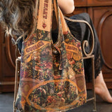Market Of Stars 'Courage Dear Heart' Linen Tote Bag - Stay Wild Collective  bag