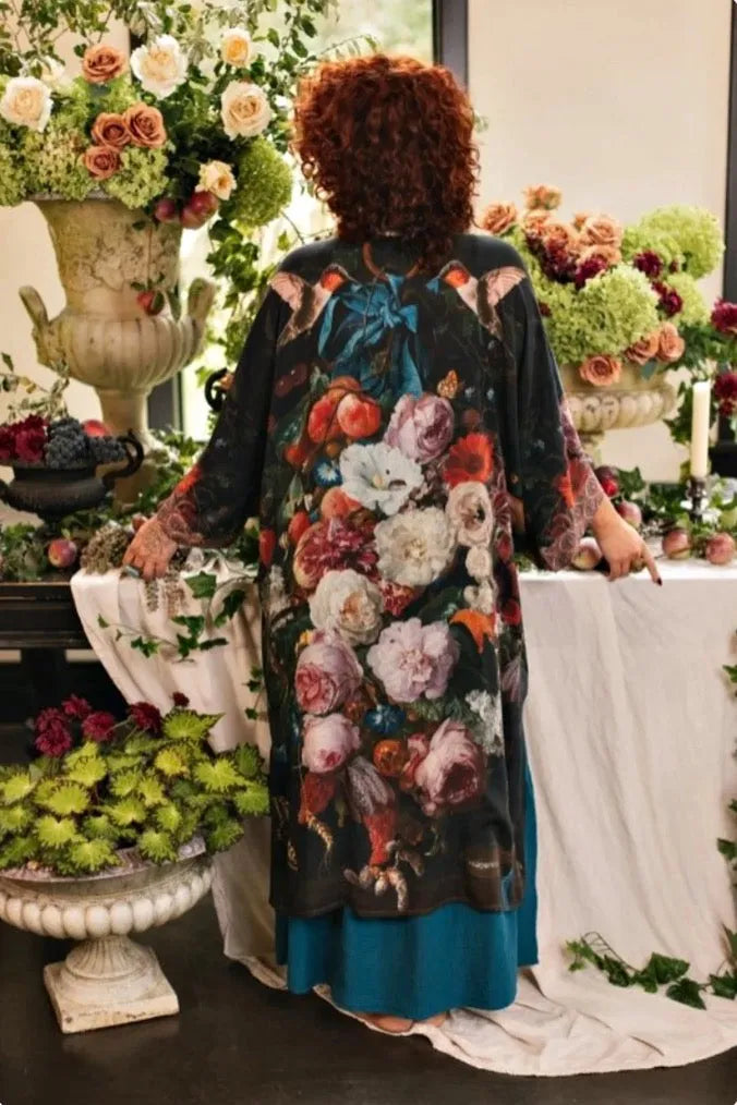 Market Of Stars Flight Of Fancy Opera Duster Bamboo Kimono - Stay Wild Collective  Kimono