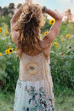 Market Of Stars I Paint My Dream Van Gogh Maxi Slip Dress - Stay Wild Collective  Dress