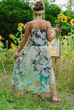 Market Of Stars I Paint My Dream Van Gogh Maxi Slip Dress - Stay Wild Collective  Dress