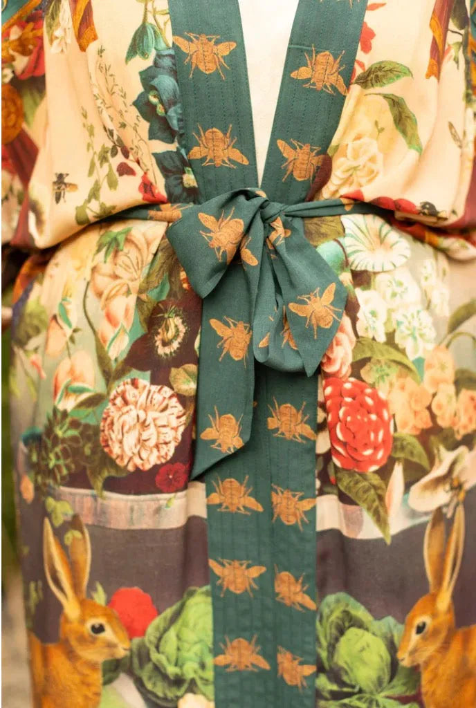 Market Of Stars Stay Gold Opera Duster Bamboo Kimono - Stay Wild Collective  Kimono