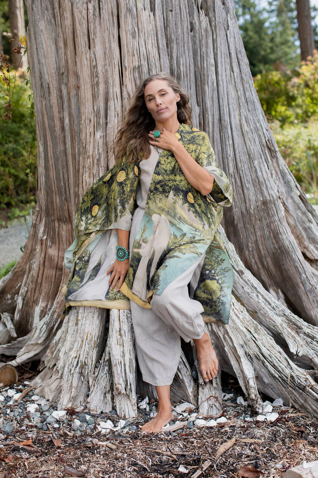 Market Of Stars Tree of Life Bamboo Kimono - Stay Wild Collective  Kimono