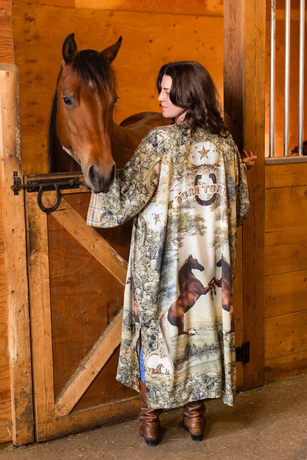 Market of Stars Born to Run Opera Duster - Stay Wild Collective  Kimono