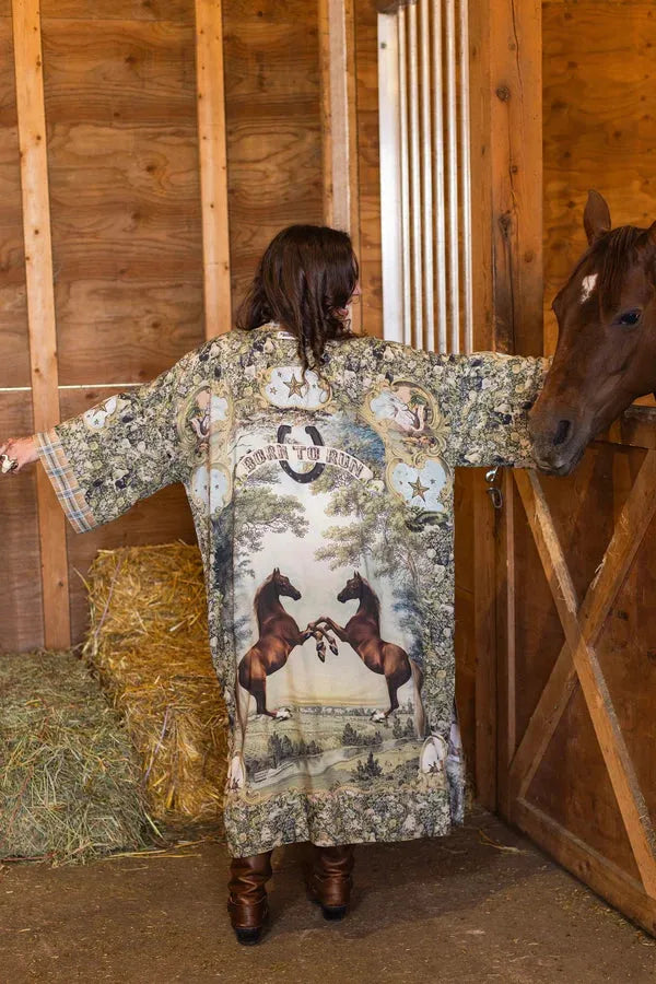 Market of Stars Born to Run Opera Duster - Stay Wild Collective  Kimono