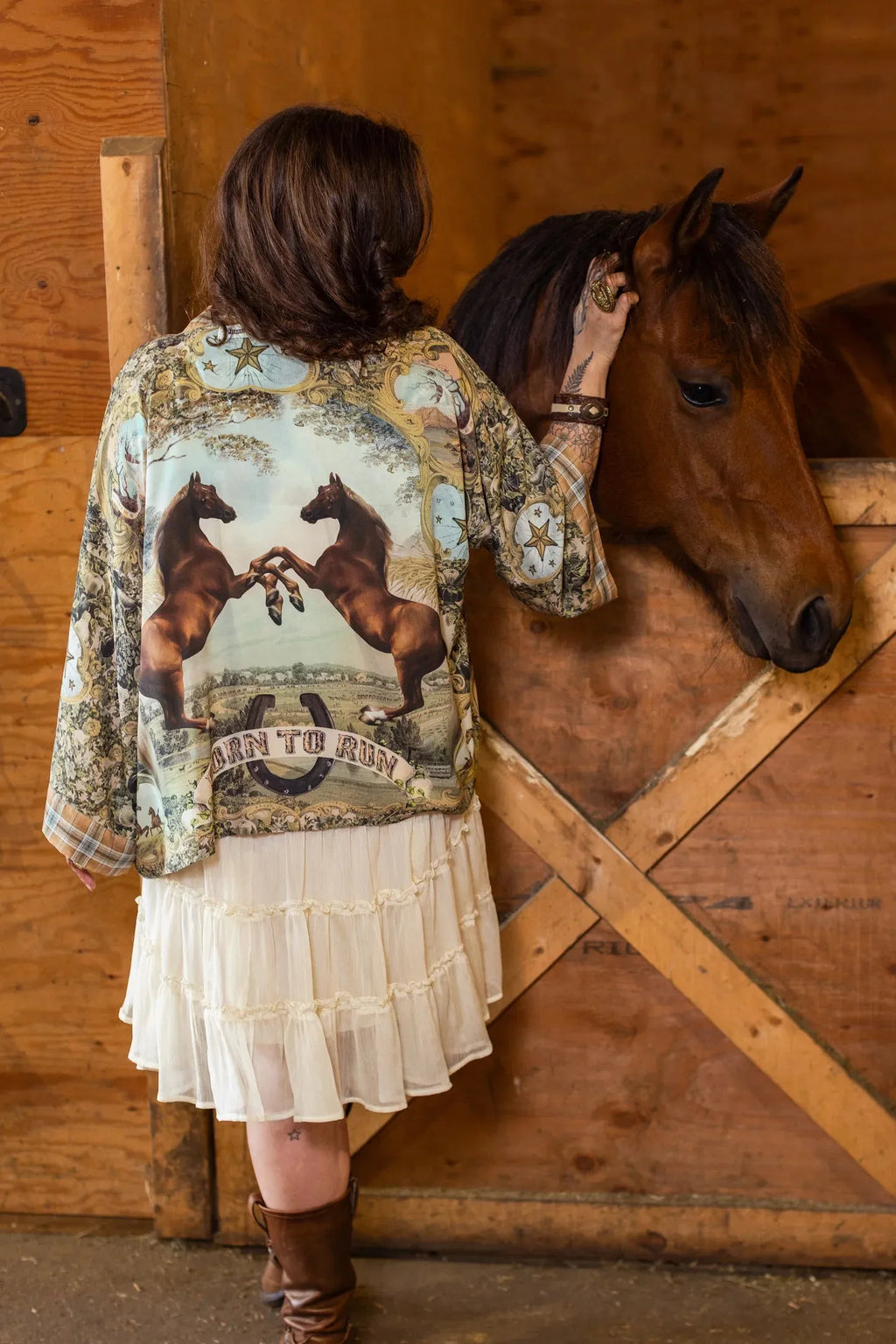 Market of Stars Born to Run Pixie Duster (Cropped Length) - Stay Wild Collective  Kimono
