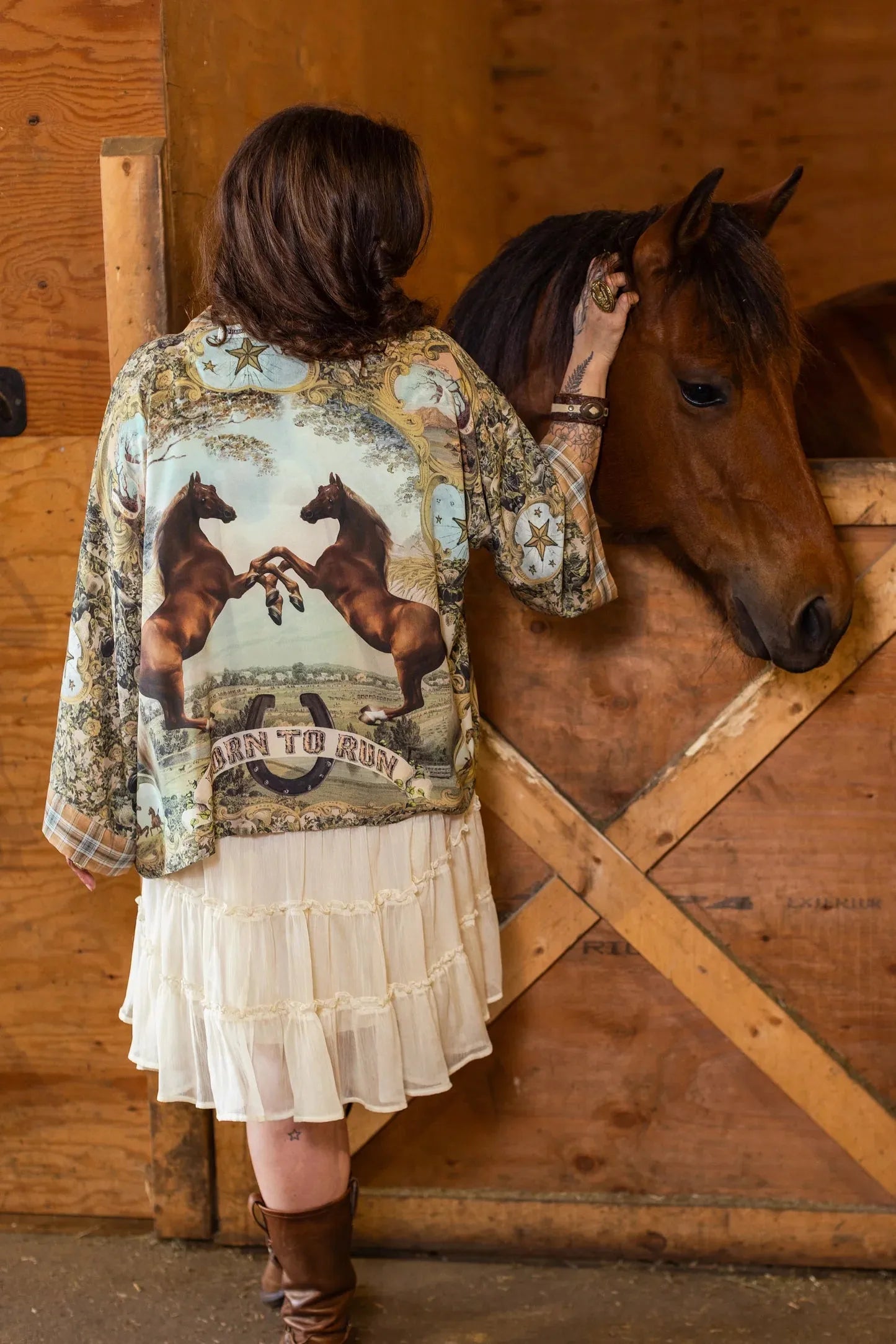 Market of Stars Born to Run Pixie Duster (Cropped Length) - Stay Wild Collective  Kimono