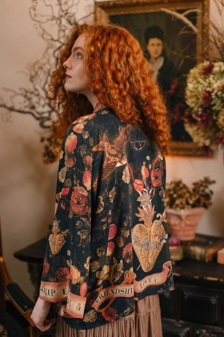 Market of Stars 'Heart Of Gold' Pixie Duster Cropped Kimono - Stay Wild Collective  