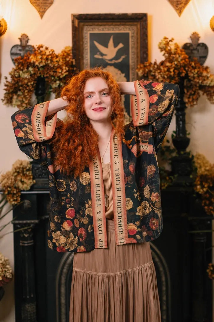 Market of Stars 'Heart Of Gold' Pixie Duster Cropped Kimono - Stay Wild Collective  