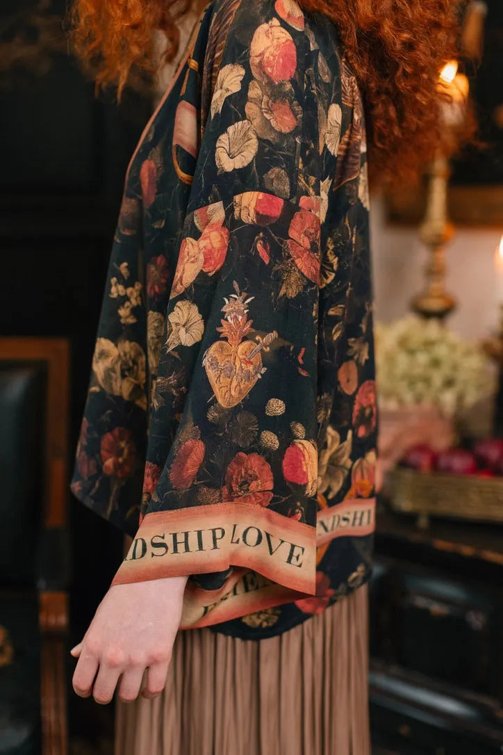 Market of Stars 'Heart Of Gold' Pixie Duster Cropped Kimono - Stay Wild Collective  