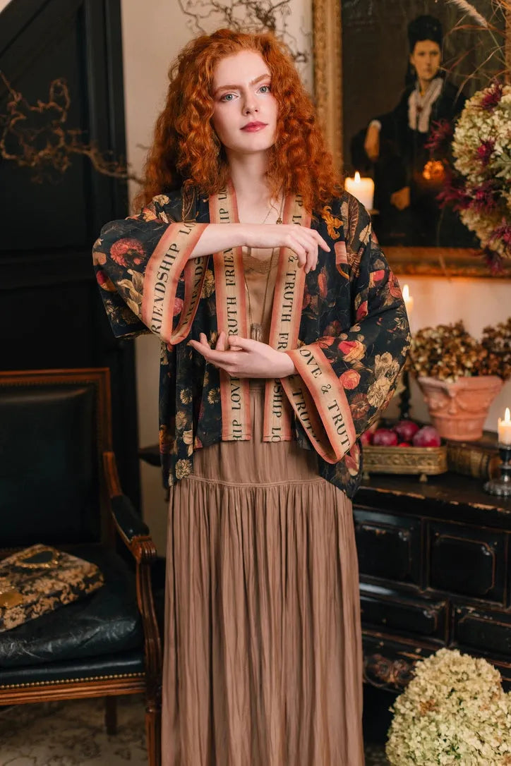 Market of Stars 'Heart Of Gold' Pixie Duster Cropped Kimono - Stay Wild Collective  