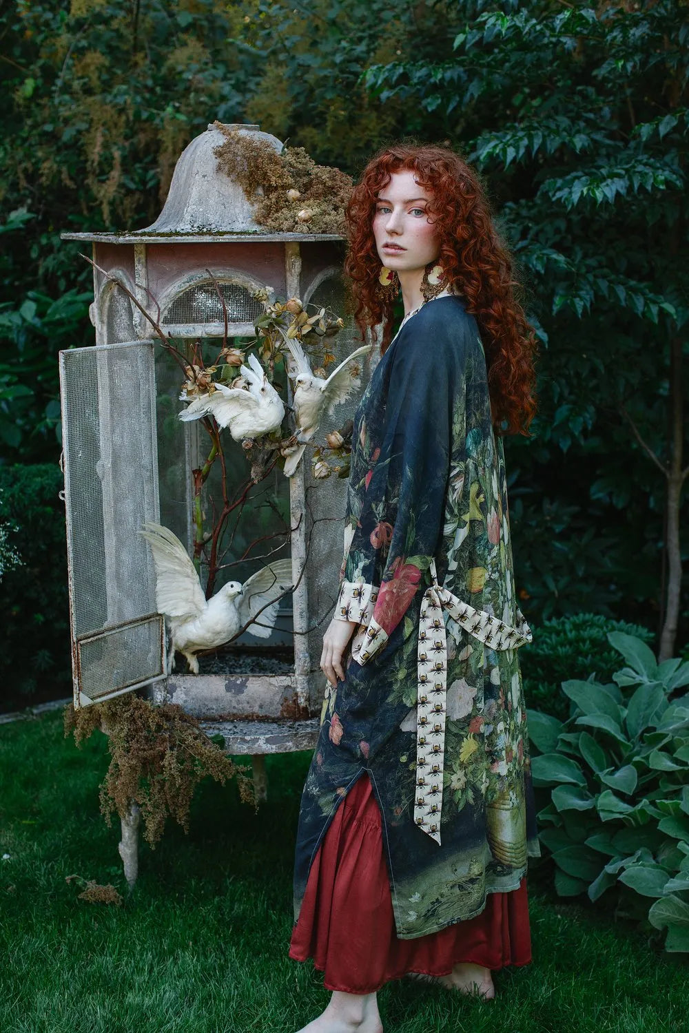 Market of Stars I dream in flowers opera duster - Stay Wild Collective  Coat