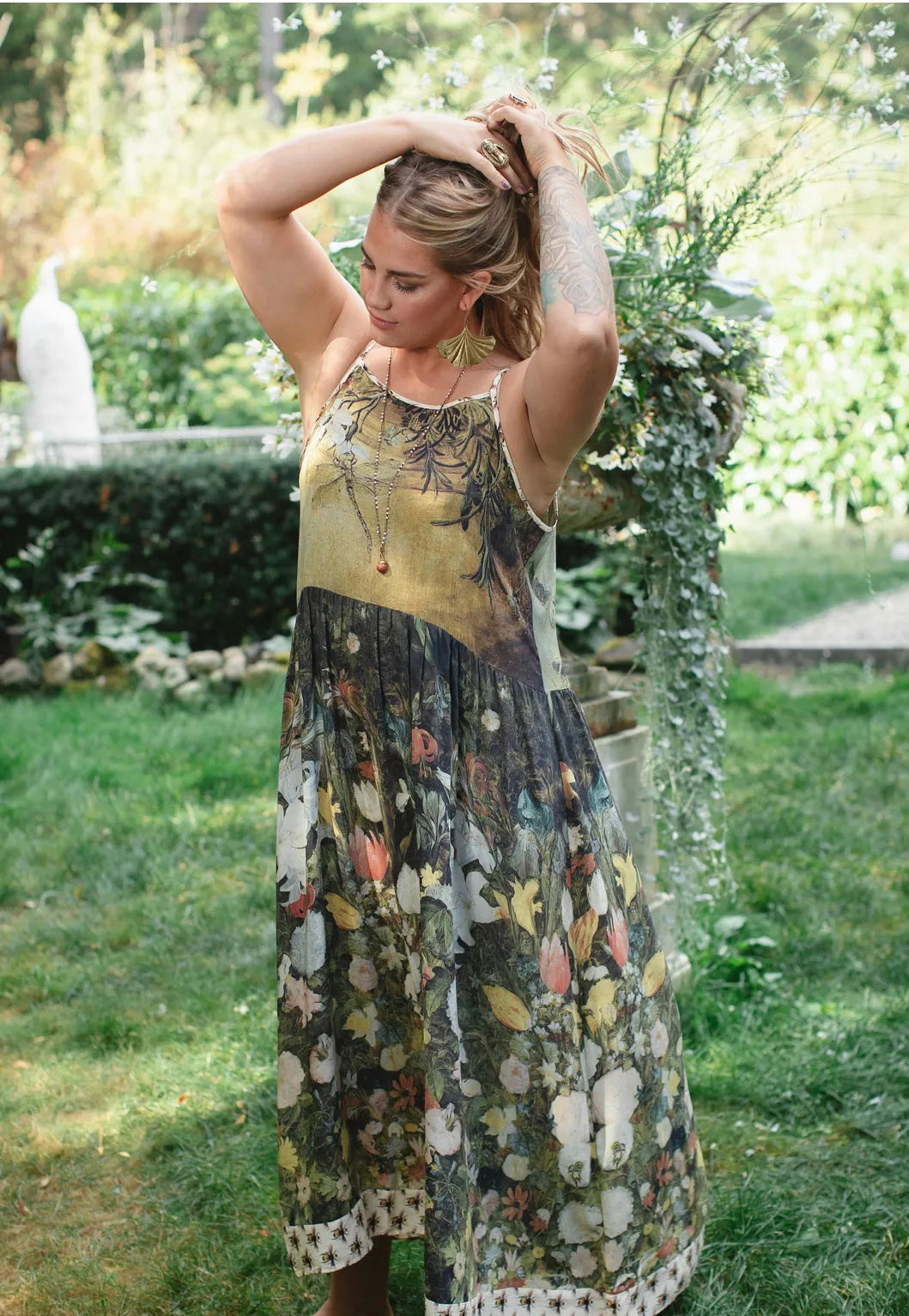 Market of Stars I dream in flowers slip dress - Stay Wild Collective  Dress