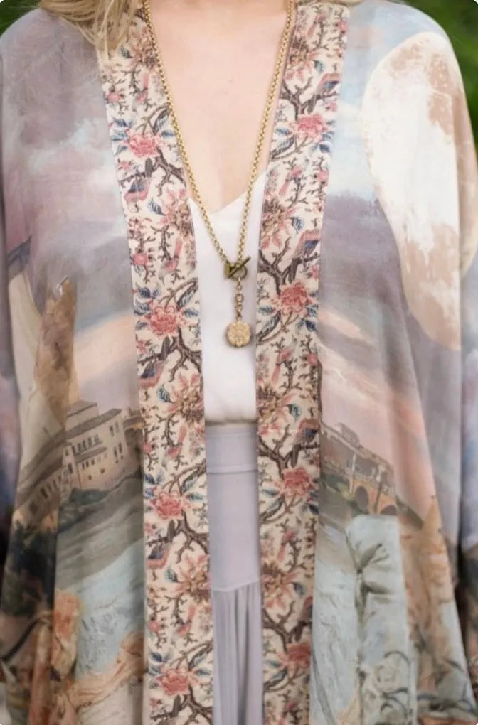 Market of Stars - Imaginarium Bamboo Opera Dustesr Kimono - Stay Wild Collective  Kimono