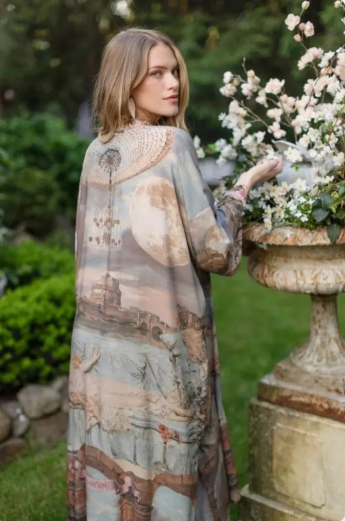 Market of Stars - Imaginarium Bamboo Opera Dustesr Kimono - Stay Wild Collective  Kimono
