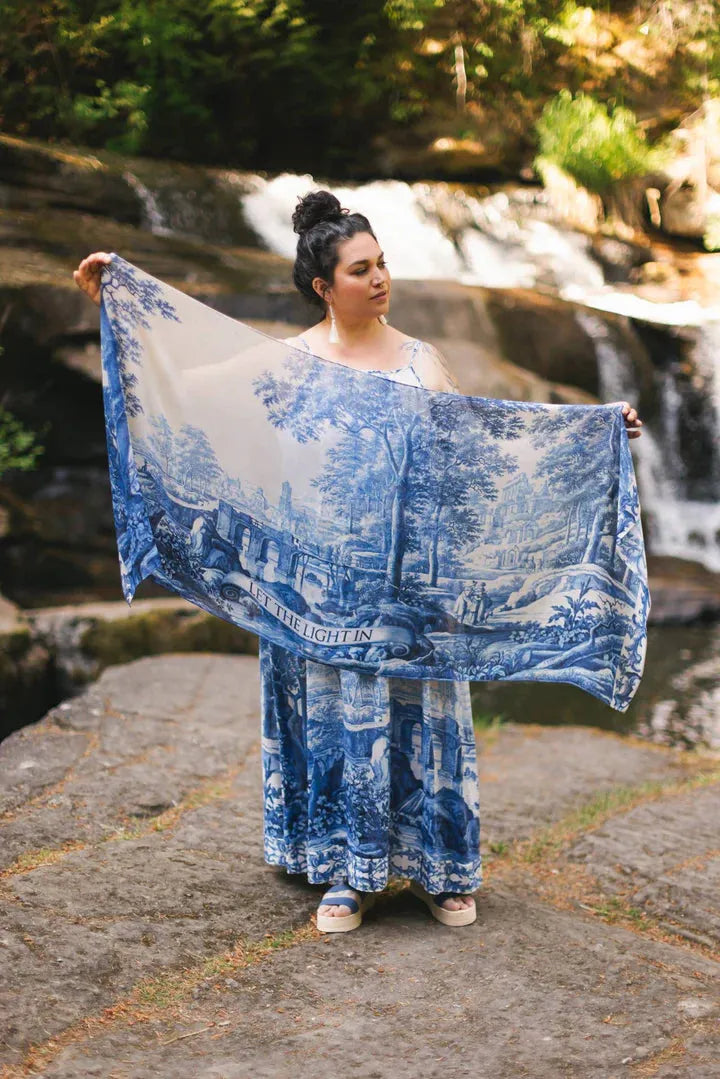 Market of Stars Let the Light In Scarf - Stay Wild Collective  Scarf