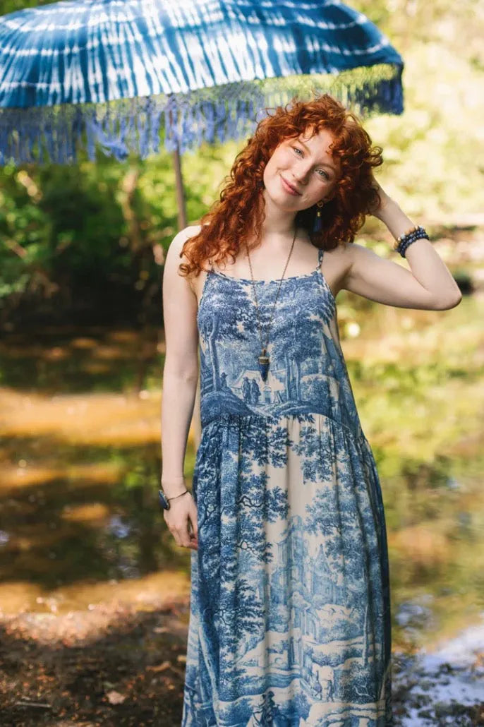Market of Stars Let the Light in Boheme Long Bamboo Slip Dress - Stay Wild Collective  Dress