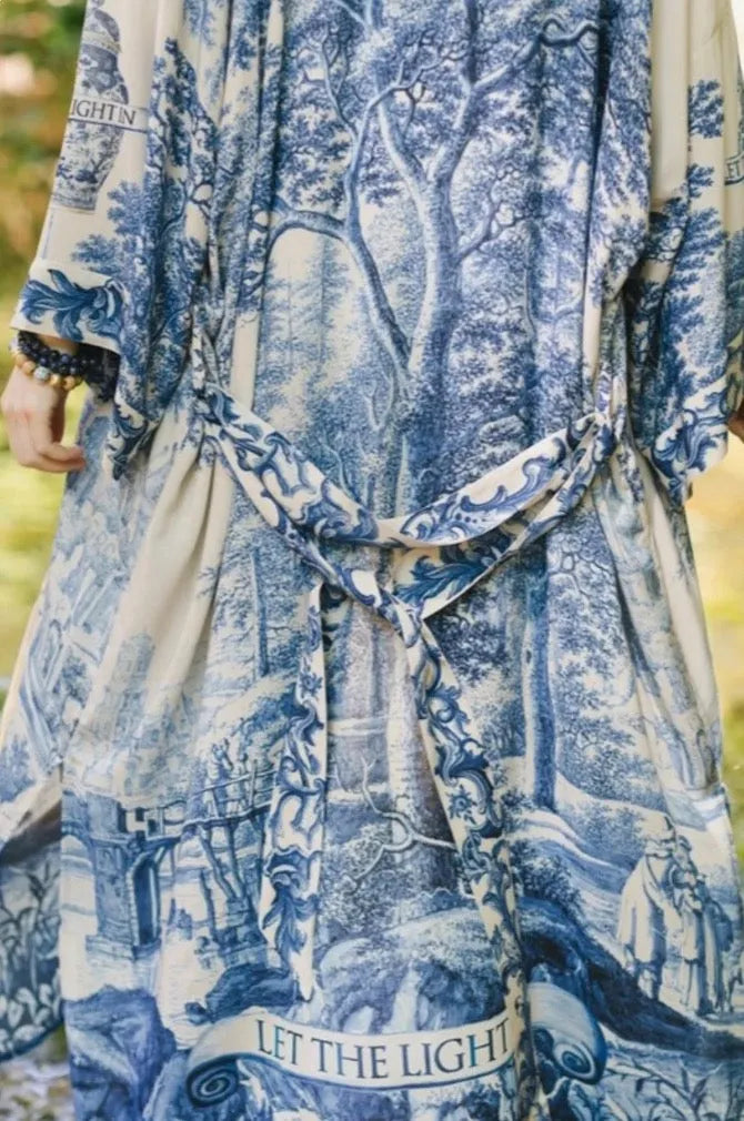 Market of Stars Let the Light in Opera Duster Bamboo Kimono - Stay Wild Collective  Kimono Outerwear