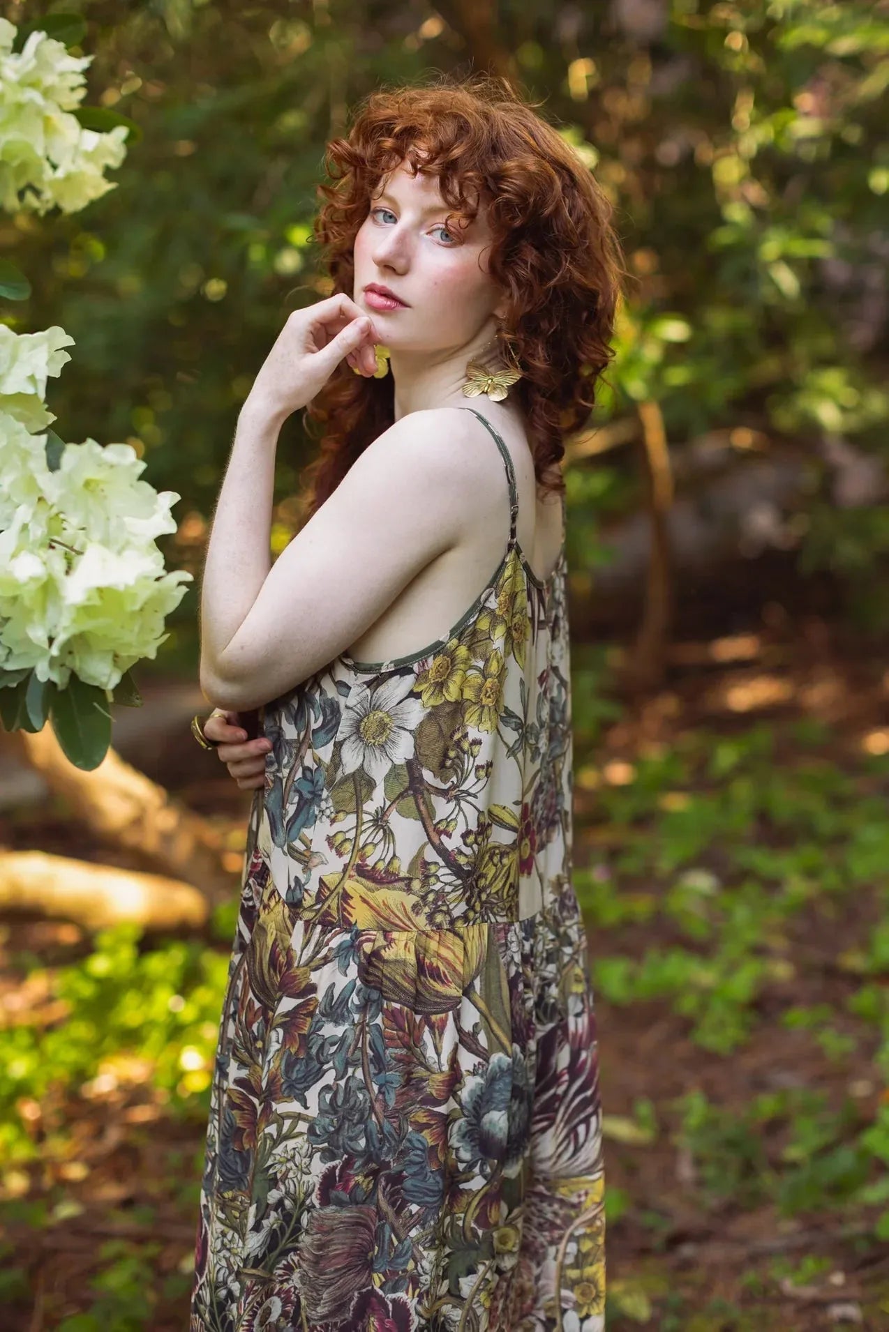 Market of Stars Love Grows Wild in Boheme Long Bamboo Slip Dress