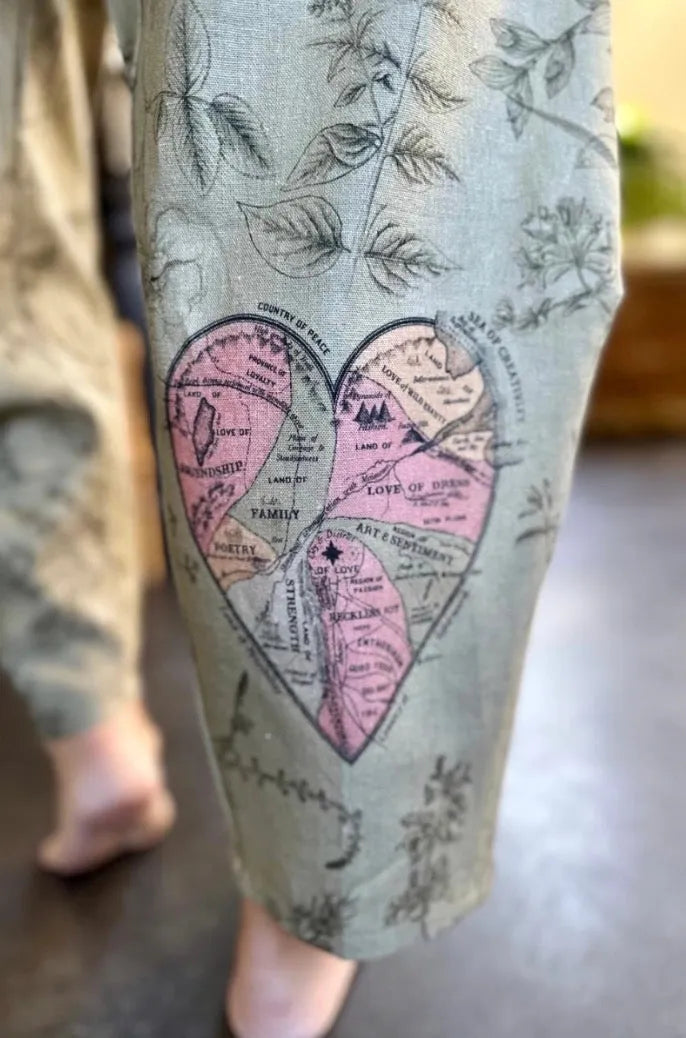 Market of Stars Map of My Heart Artist Pant - Stay Wild Collective  Pants