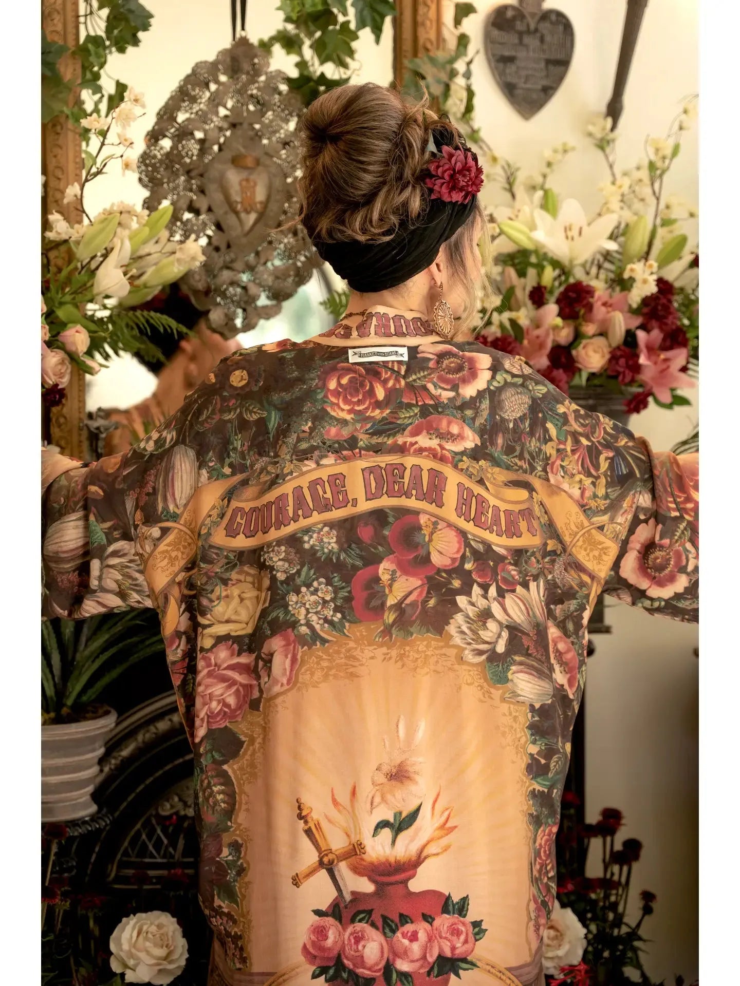 Market of stars Courage Dear Heart Boho Kimono Opera  Duster - Stay Wild Collective  Kimono