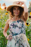 Market Of Stars I Paint My Dream Van Gogh Maxi Slip Dress - Stay Wild Collective  Dress